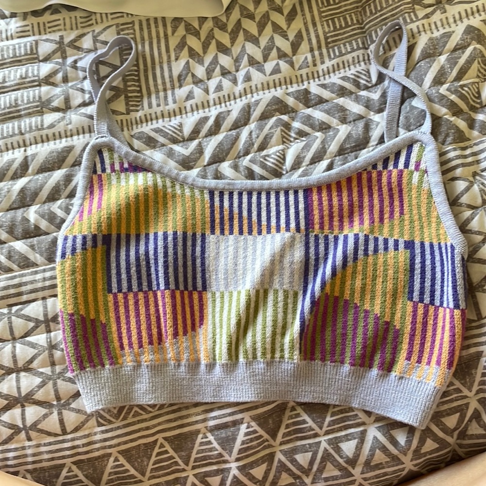 Knit bra top cute spring colors :)